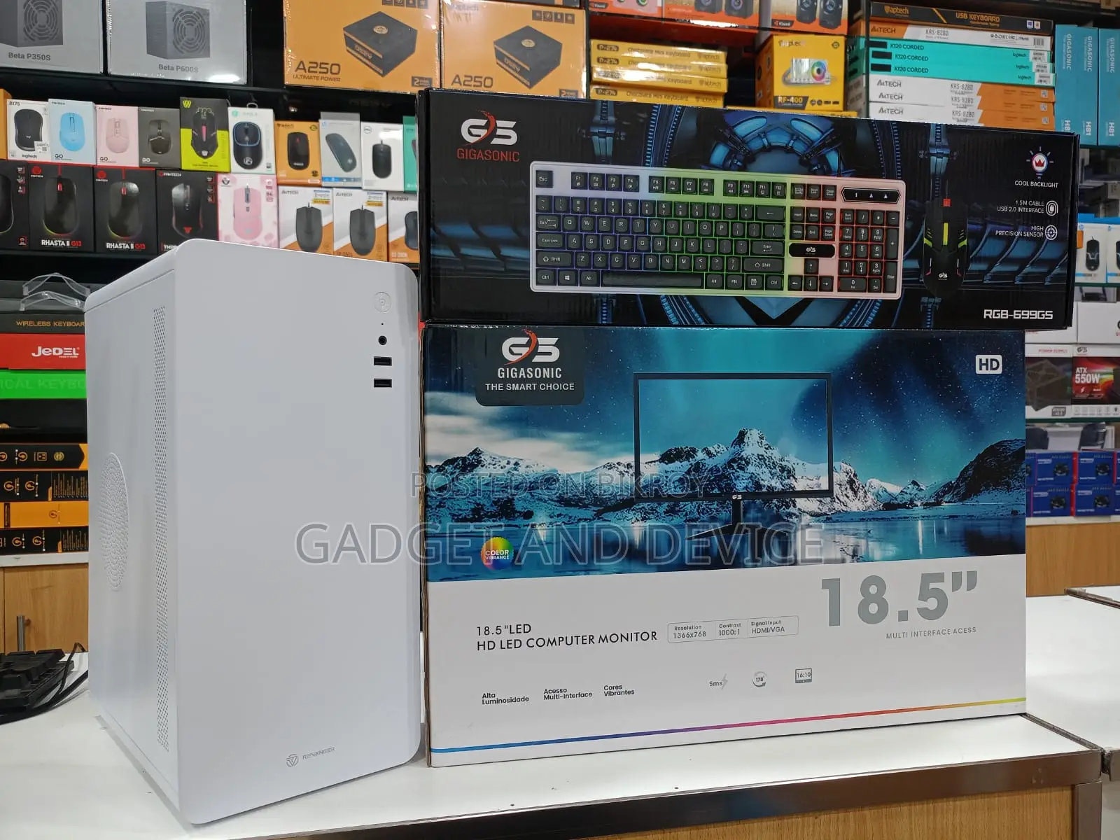 New Desktop Computer 8GB Intel Core i5 HDD+SSD 500GB