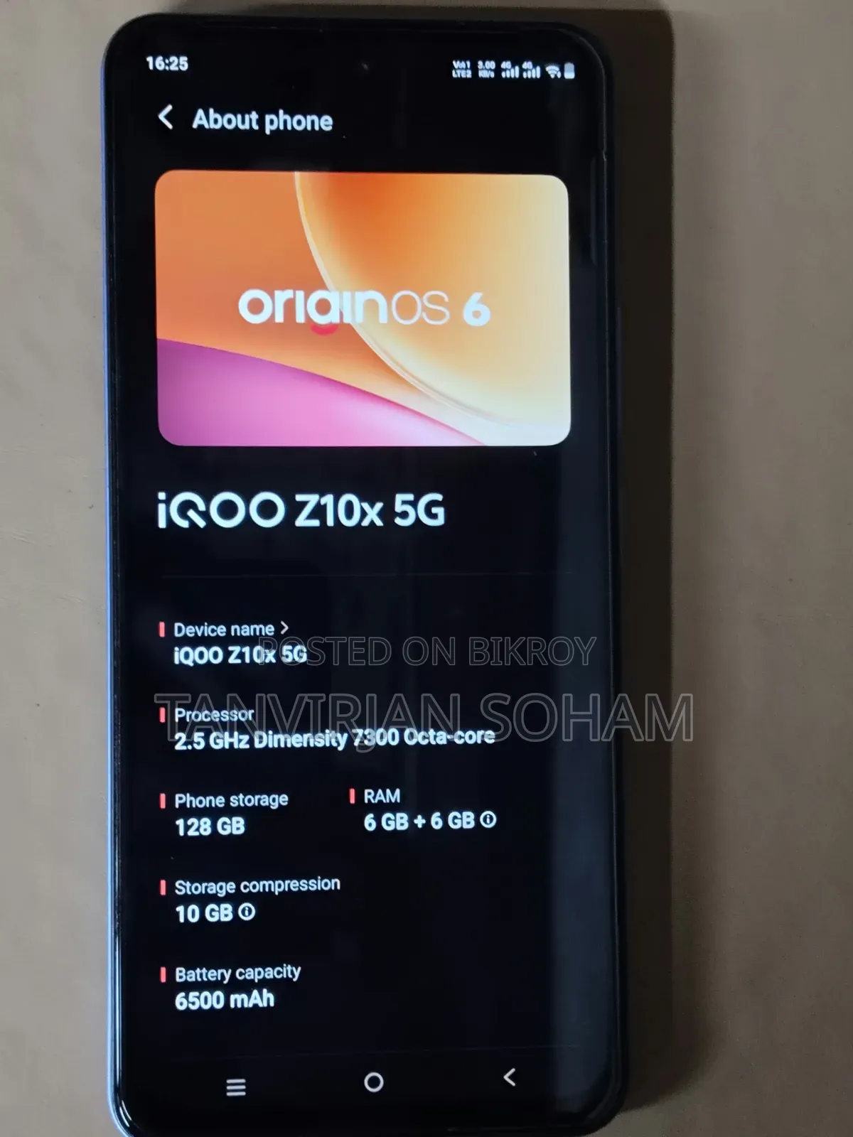 iQOO Z10x 128 GB Blue