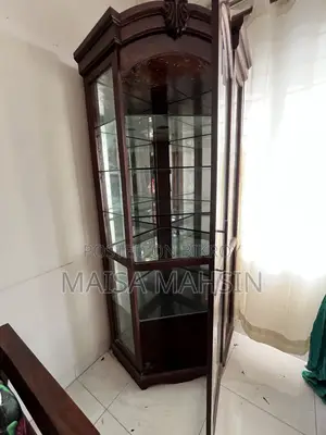 Corner Glass Cabinet for Living Room - Corner Showcase