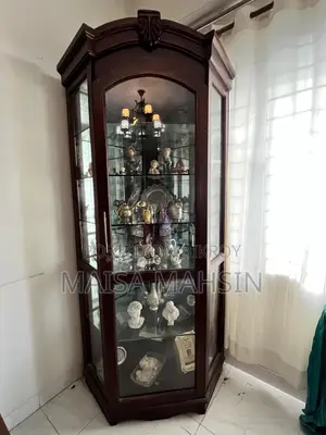 Corner Glass Cabinet for Living Room - Corner Showcase