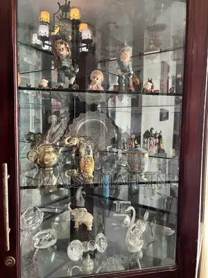 Corner Glass Cabinet for Living Room - Corner Showcase