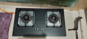 Italy Marble Granite Design Double Gas Stove