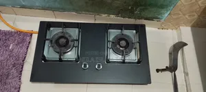 Italy Marble Granite Design Double Gas Stove