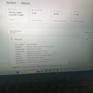 Laptop Dell XPS 13 9320 32GB Intel Core i7 SSD 512GB
