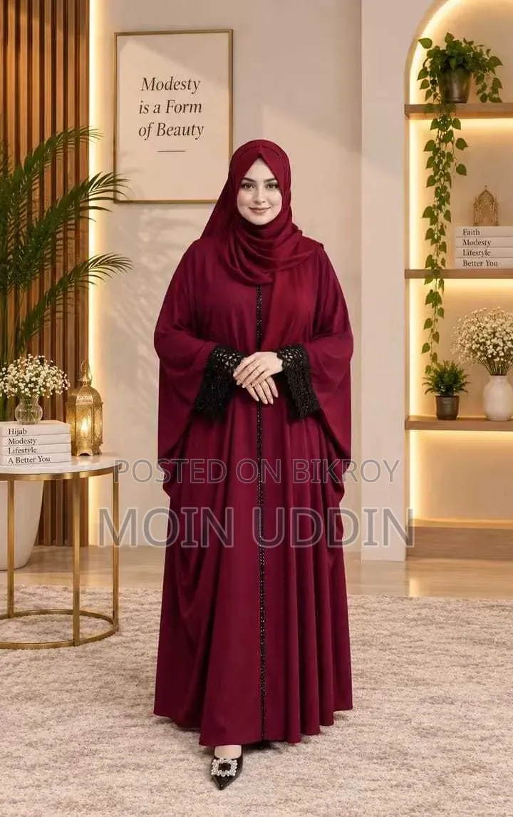 Karchupi Embroidered Farsa Abaya Set