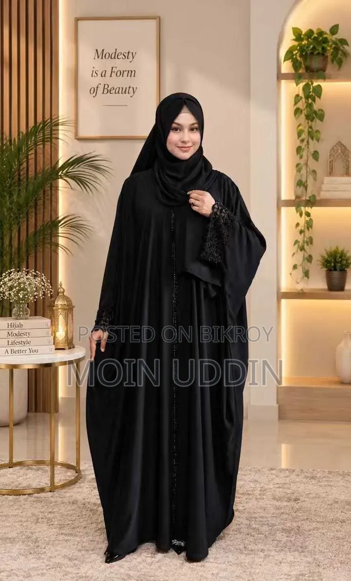 Karchupi Embroidered Farsa Abaya Set