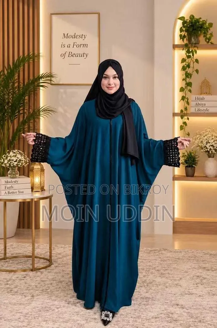 Karchupi Embroidered Farsa Abaya Set