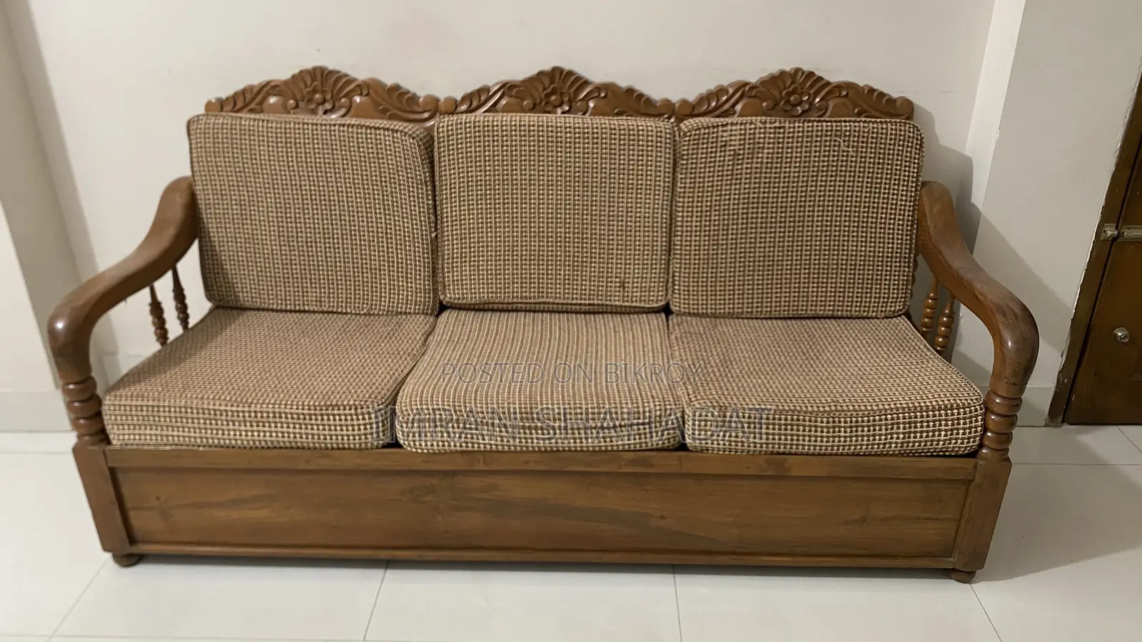 সফা সেট - অরিজিনাল চট্টগ্রাম সেগুন কাঠ