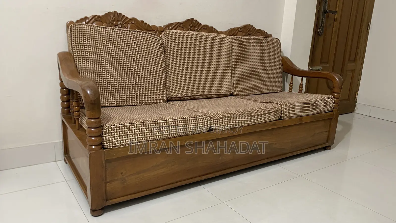 সফা সেট - অরিজিনাল চট্টগ্রাম সেগুন কাঠ