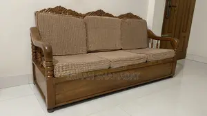 সফা সেট - অরিজিনাল চট্টগ্রাম সেগুন কাঠ