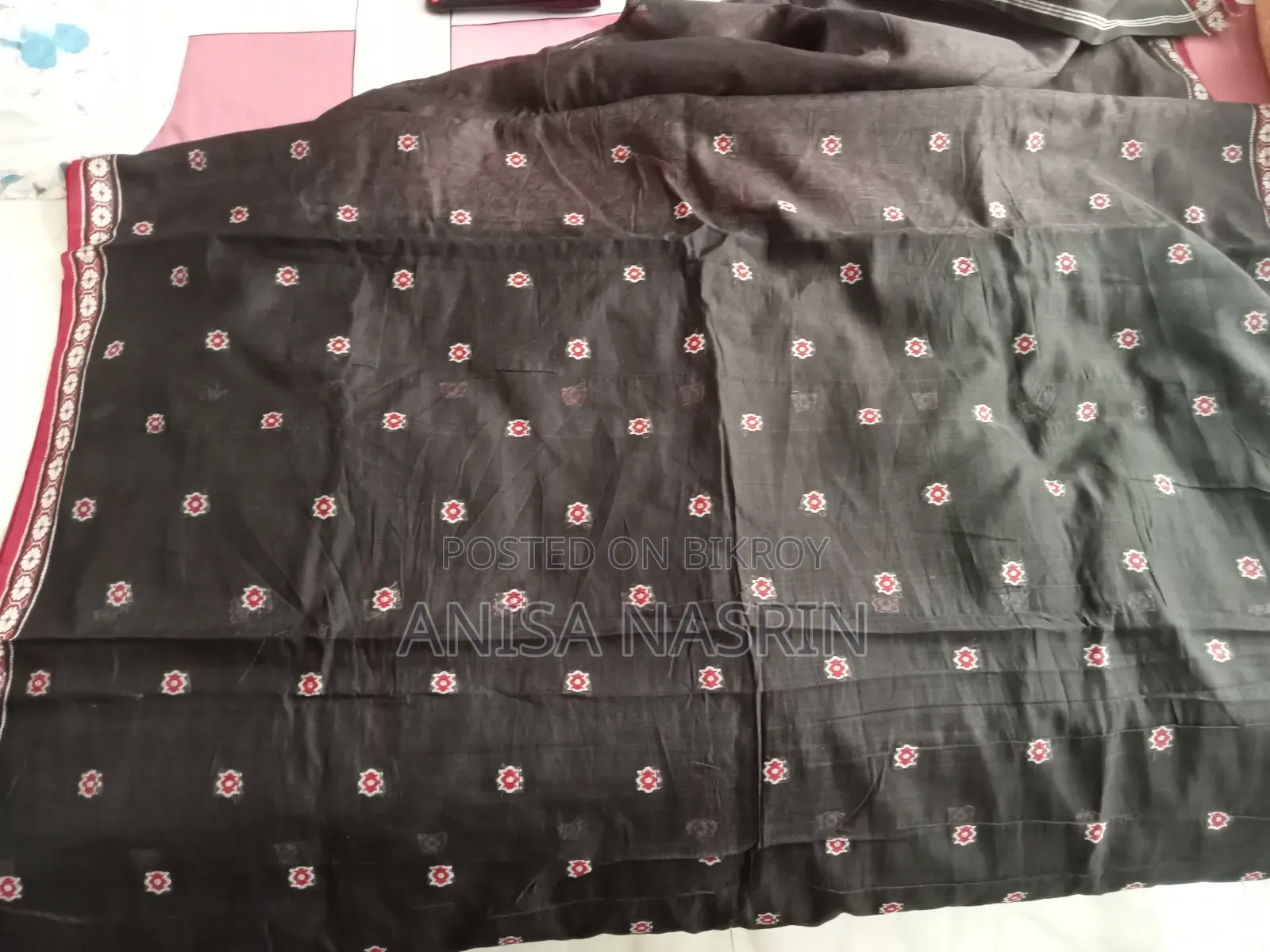 Black Cotton Saree