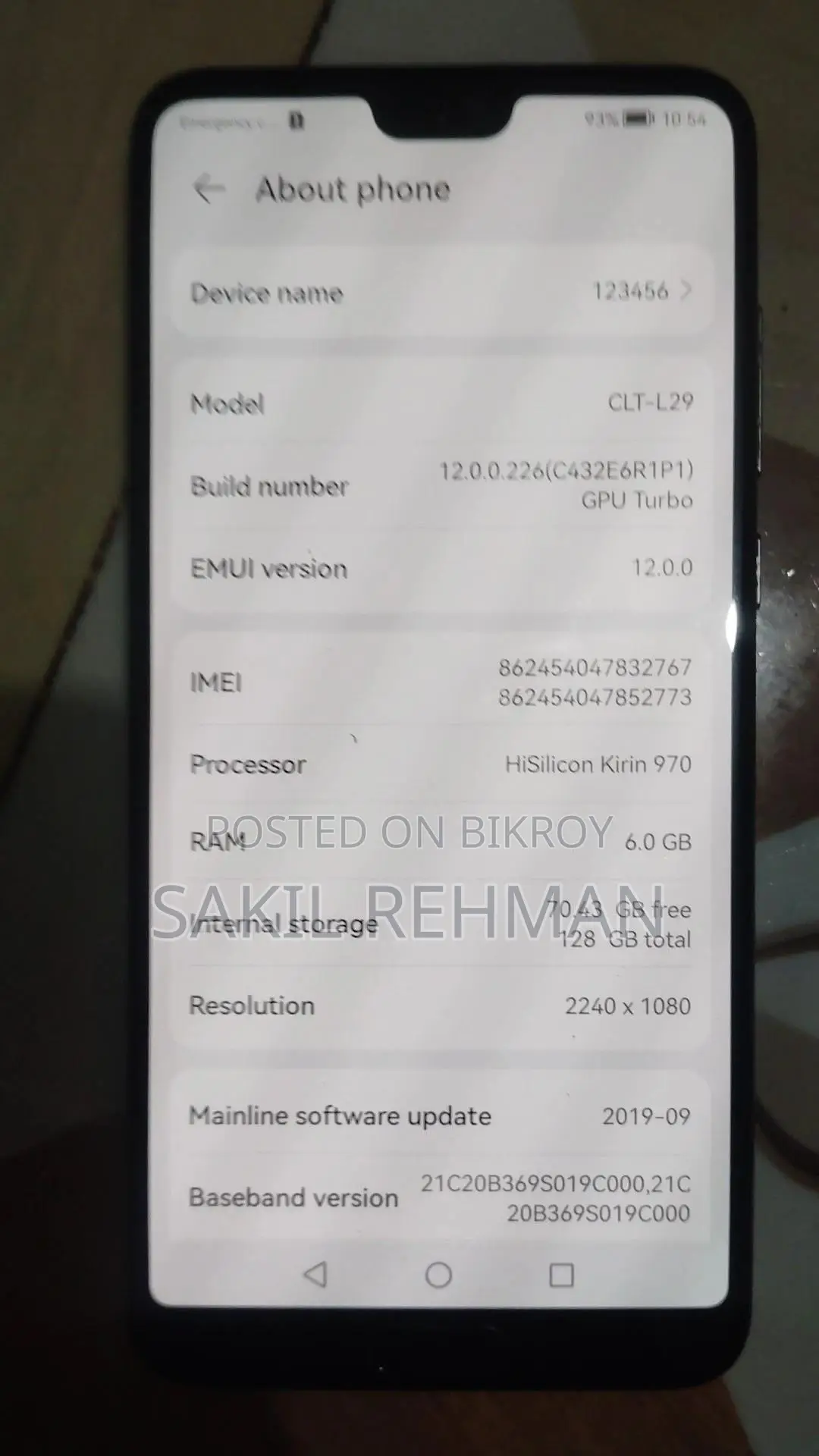 Huawei P20 Pro 128 GB Blue