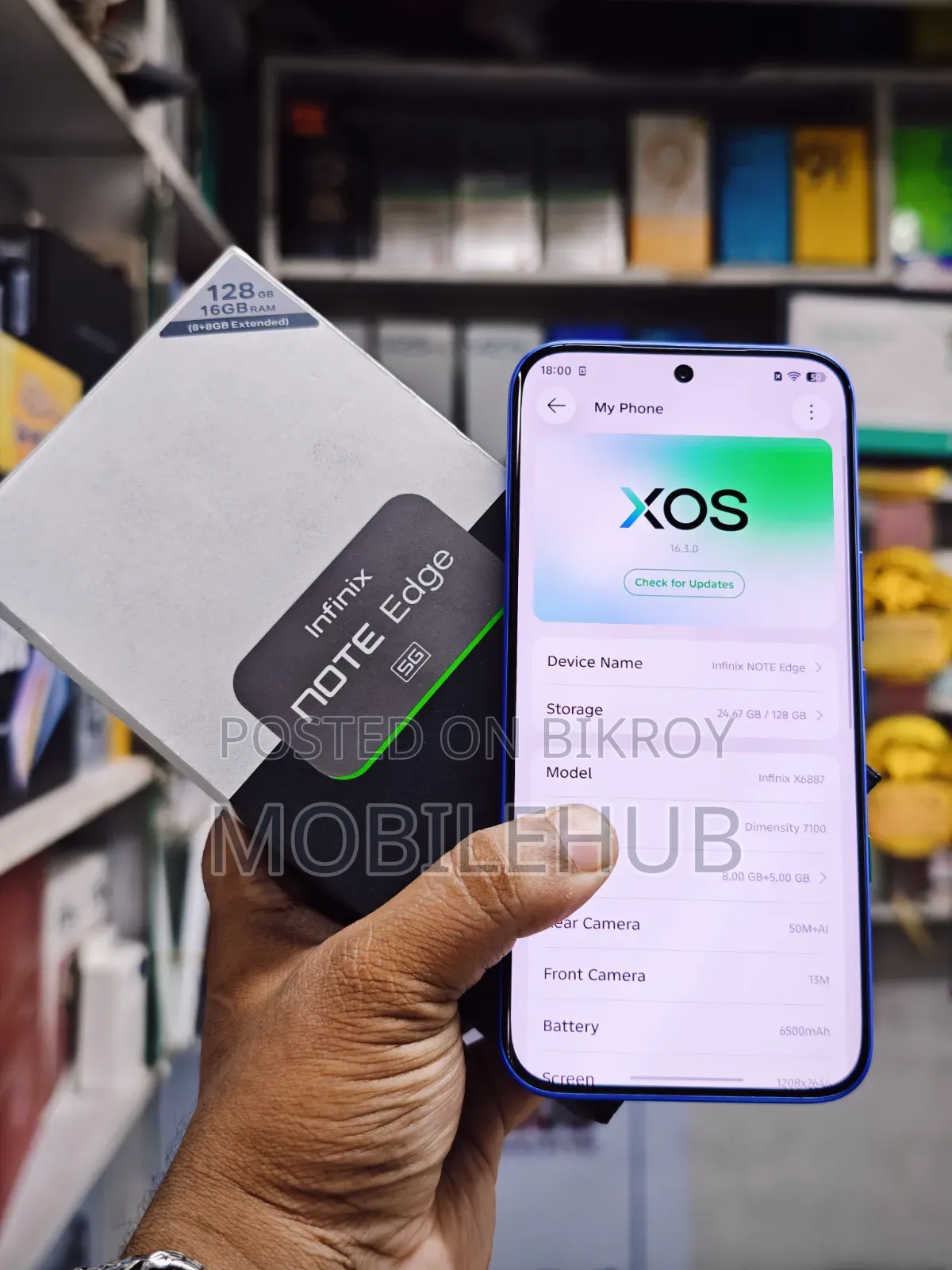 Infinix Note Edge 128 GB Blue
