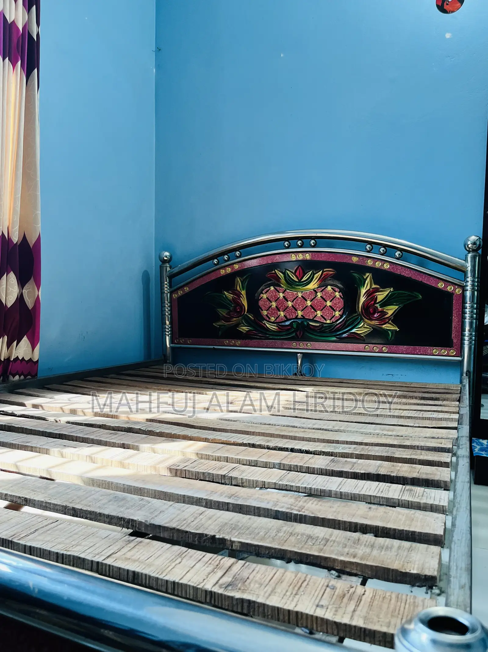 স্টিল এর খাট বিক্রি হবে একেবারে ফ্রেশ কন্ডিশন