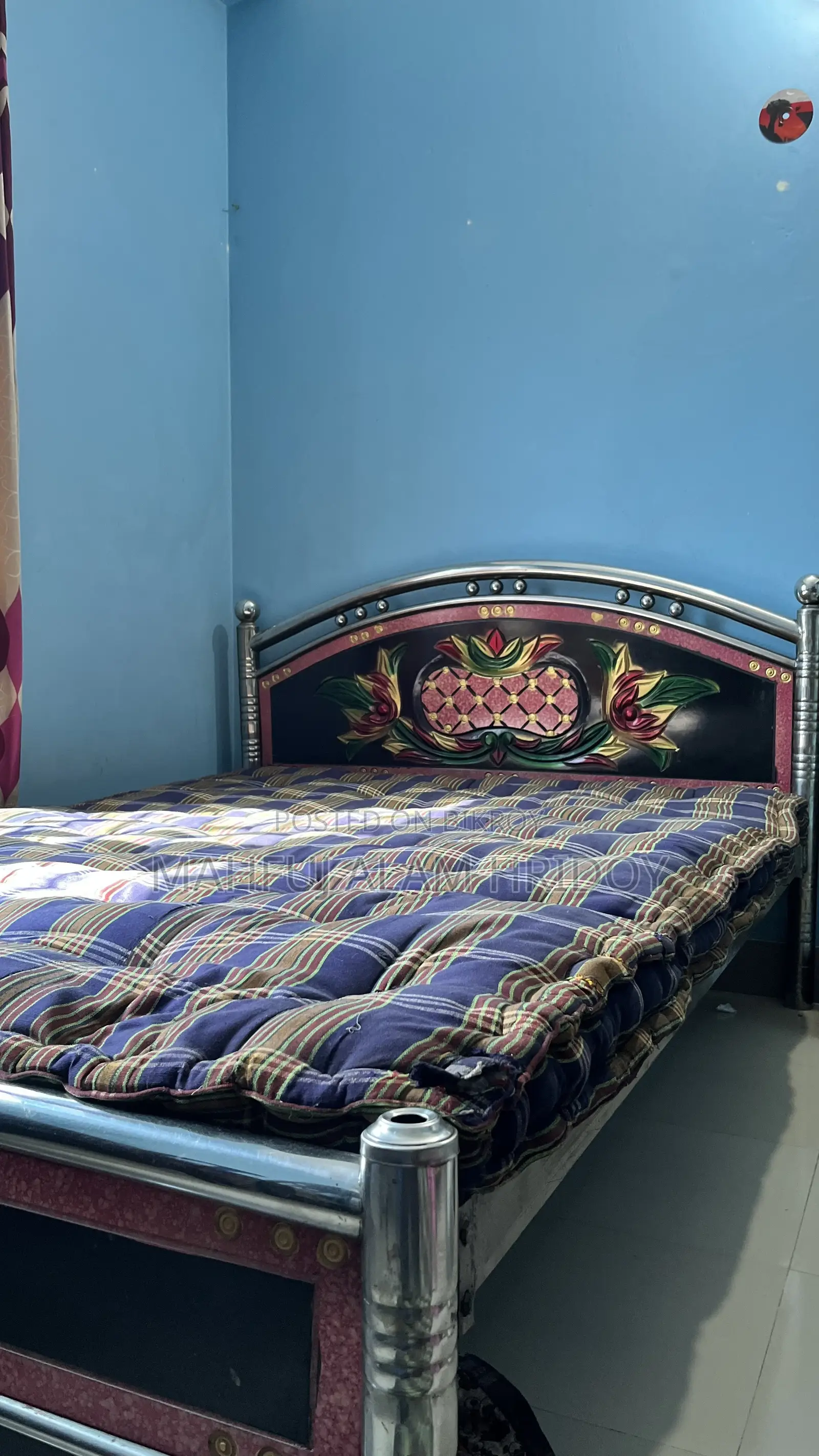 স্টিল এর খাট বিক্রি হবে একেবারে ফ্রেশ কন্ডিশন