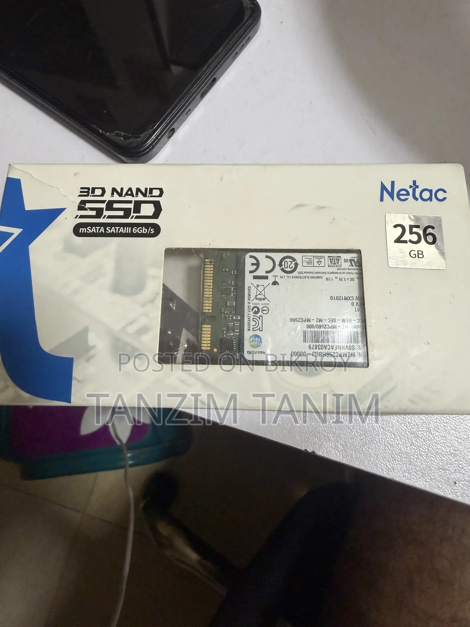 SSD Card 3d Netac 256 Gb