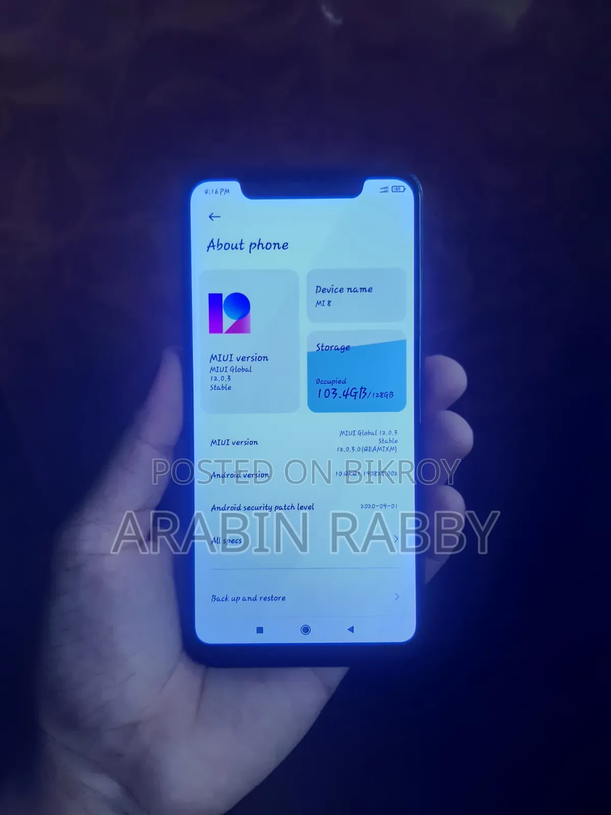 Xiaomi Mi 8 128 GB Black
