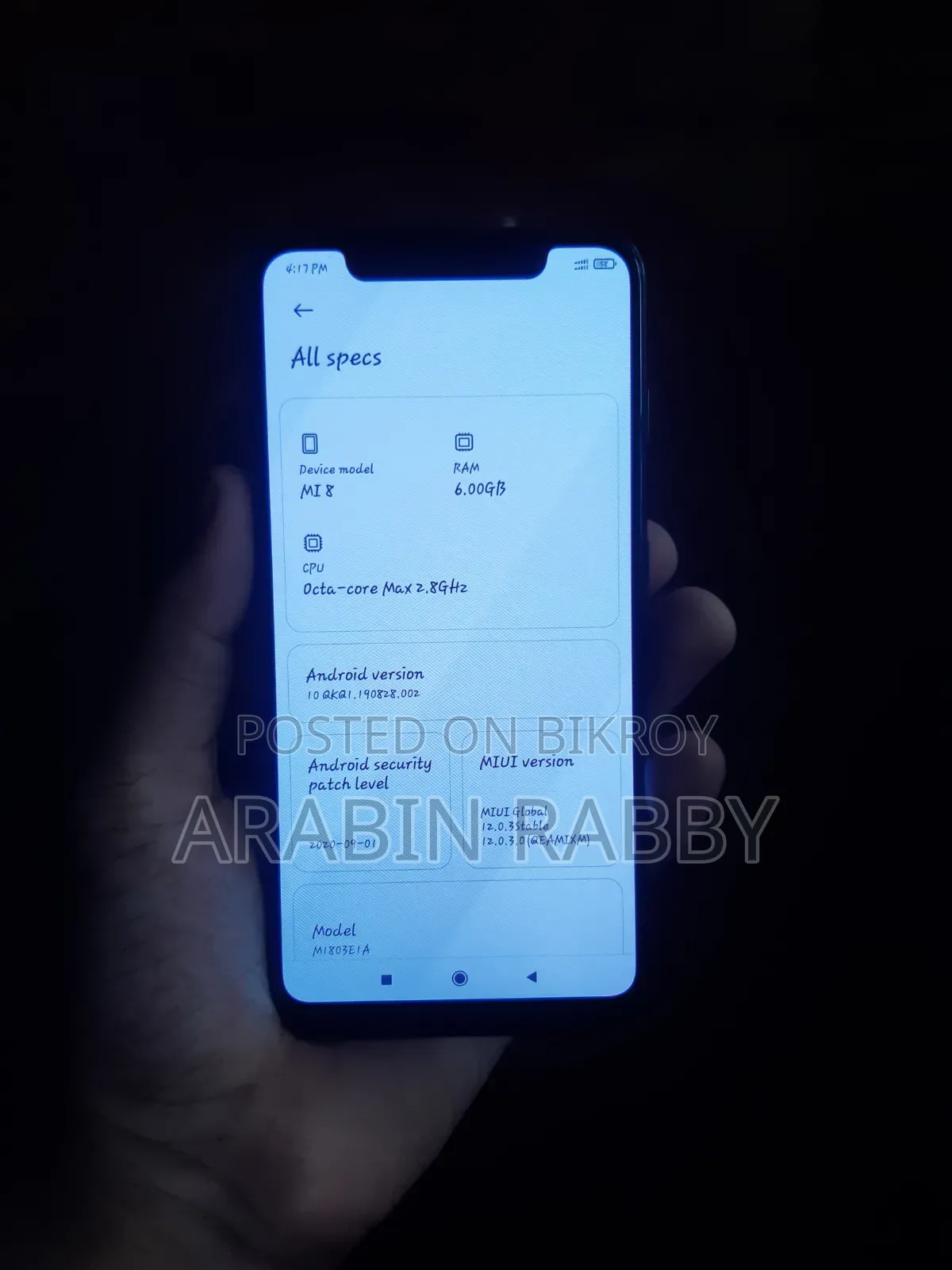 Xiaomi Mi 8 128 GB Black