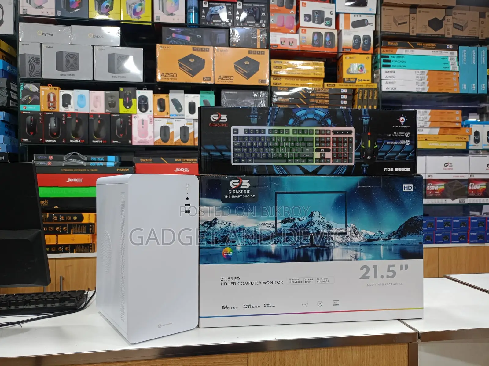 New Desktop Computer 8GB Intel Core i3 HDD+SSD 500GB