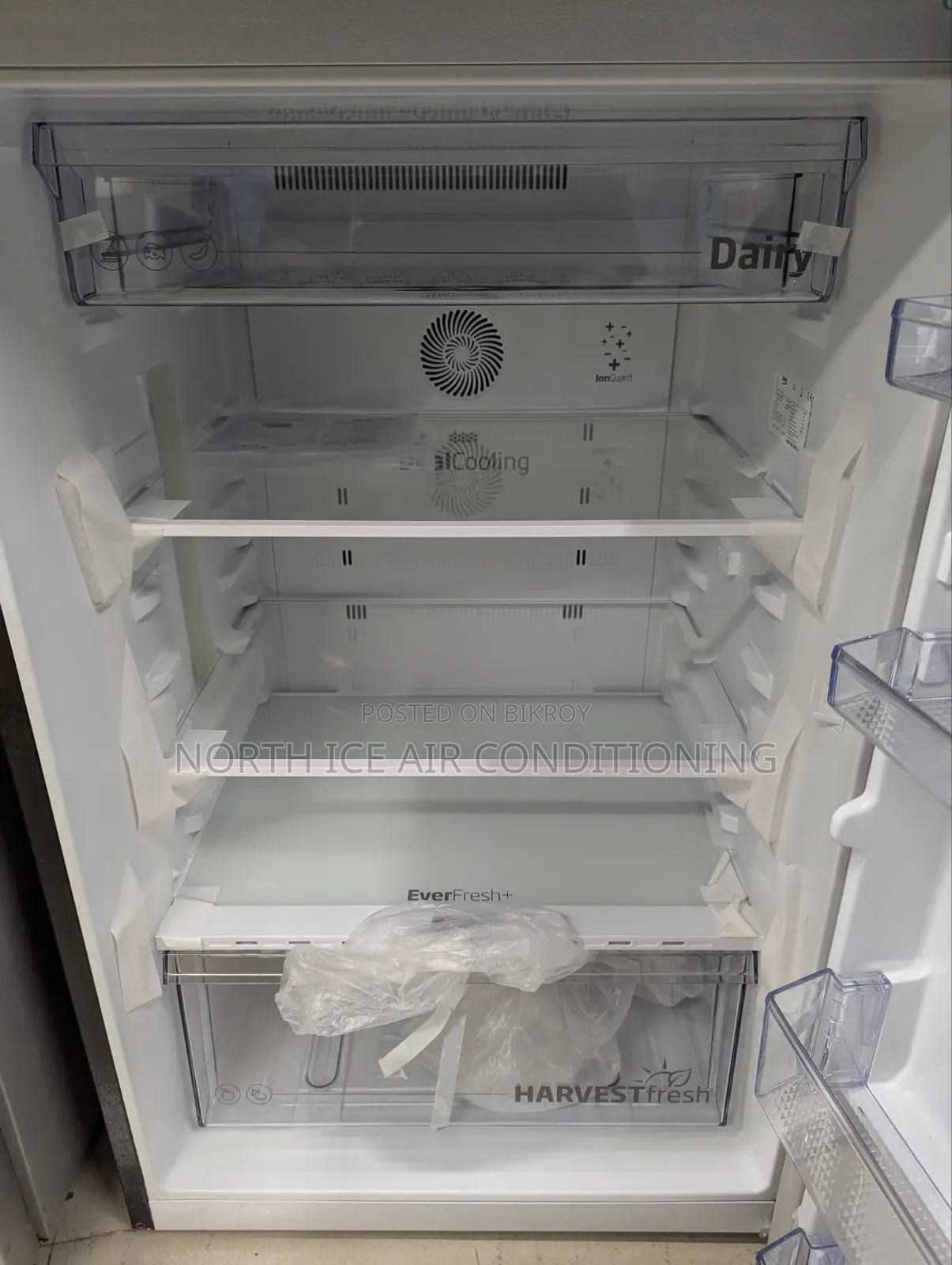 Beko Brand New Black Colour Inverter Glass Door Fridge 340 Ltr.