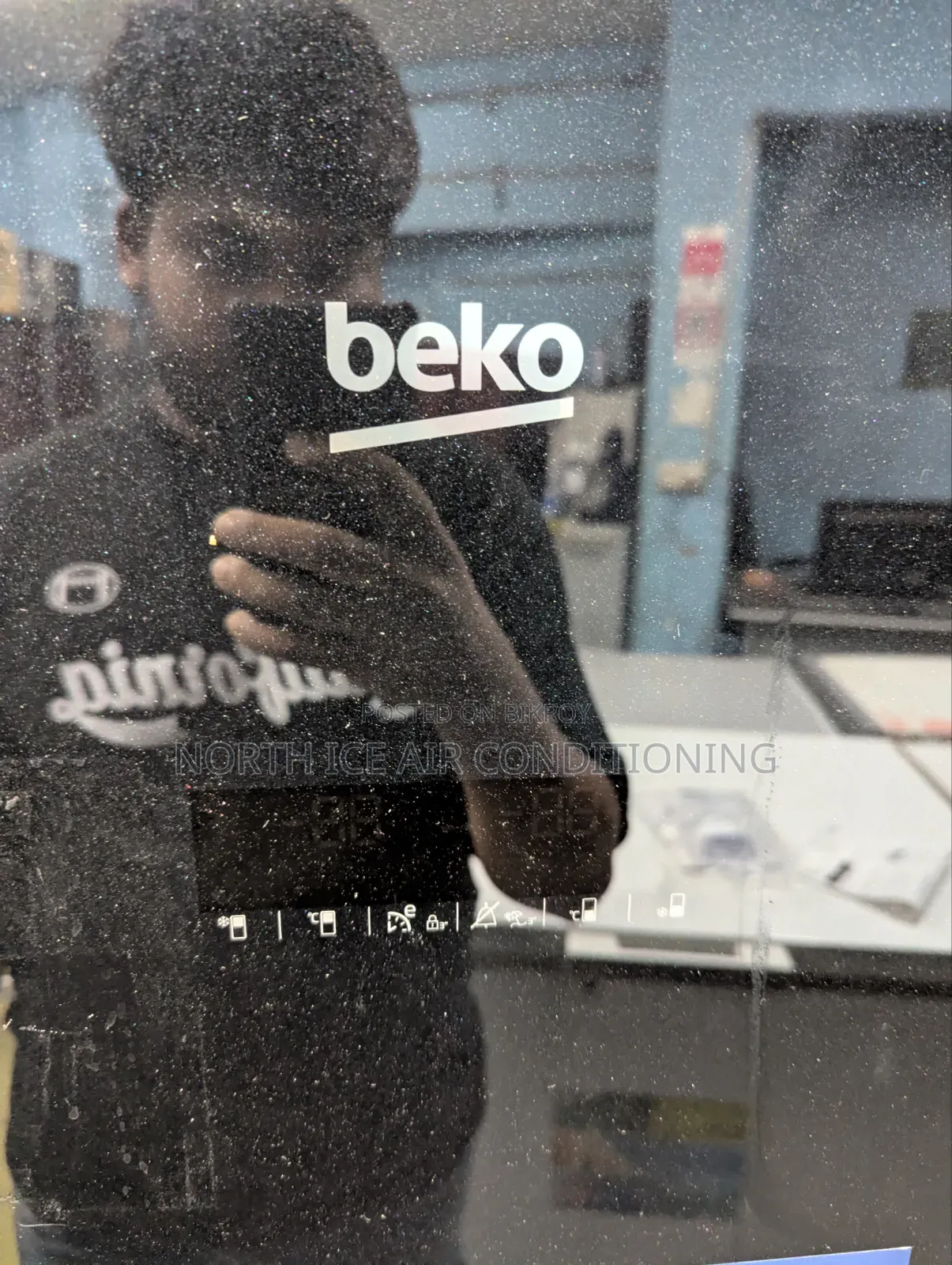 Beko Brand New Black Colour Inverter Glass Door Fridge 340 Ltr.