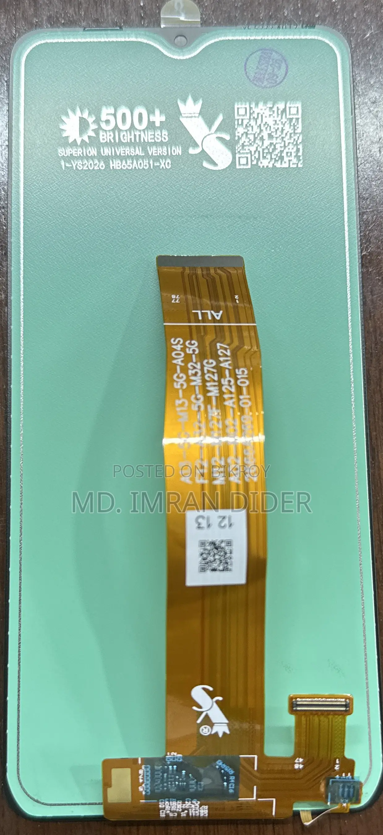 Samsung a 12 Display 100% Original Crown