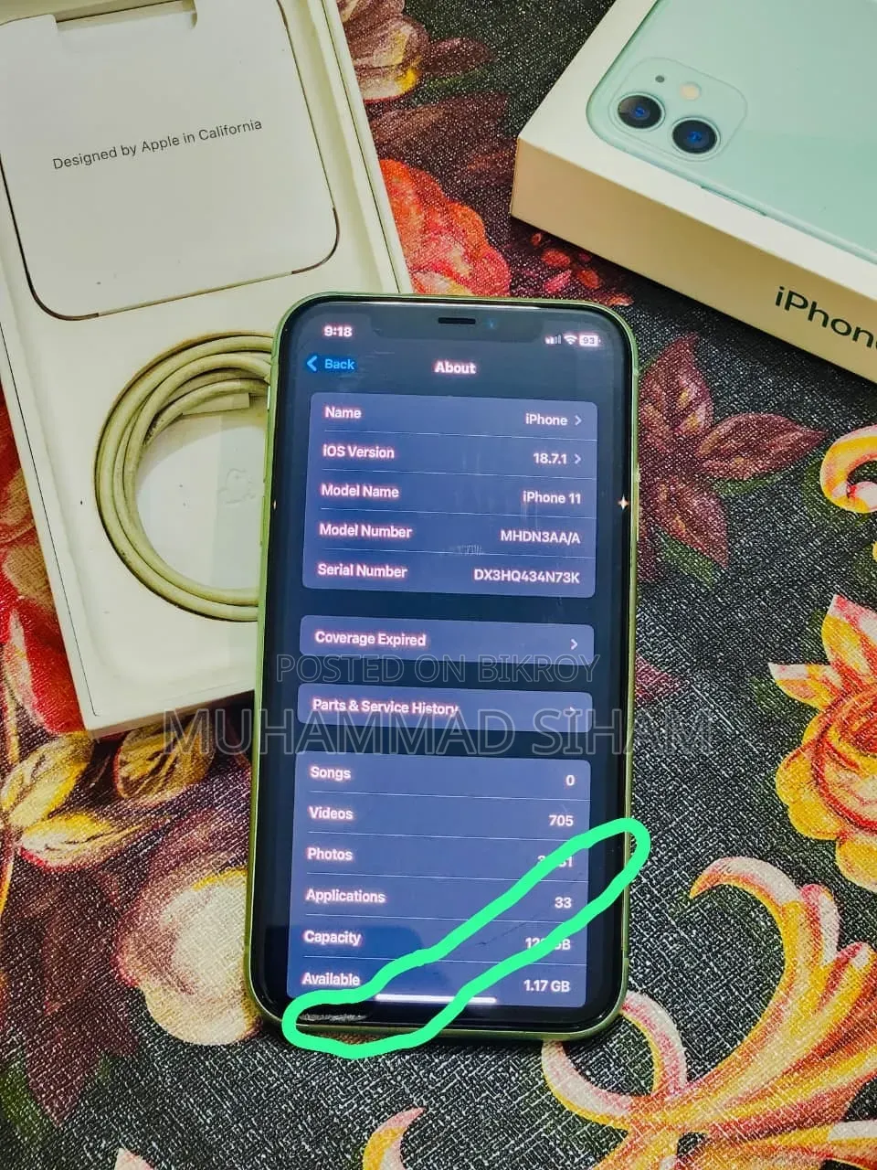 New Apple iPhone 11 128 GB Green
