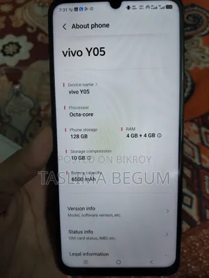 Vivo Y05 128 GB Black