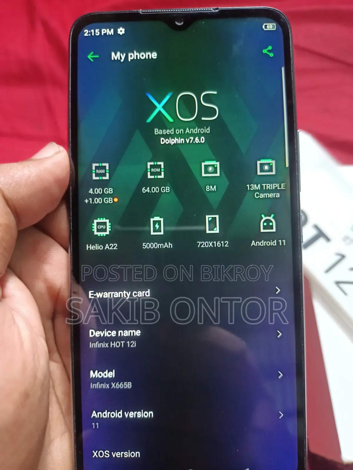 Infinix Hot 12i 64 GB Green