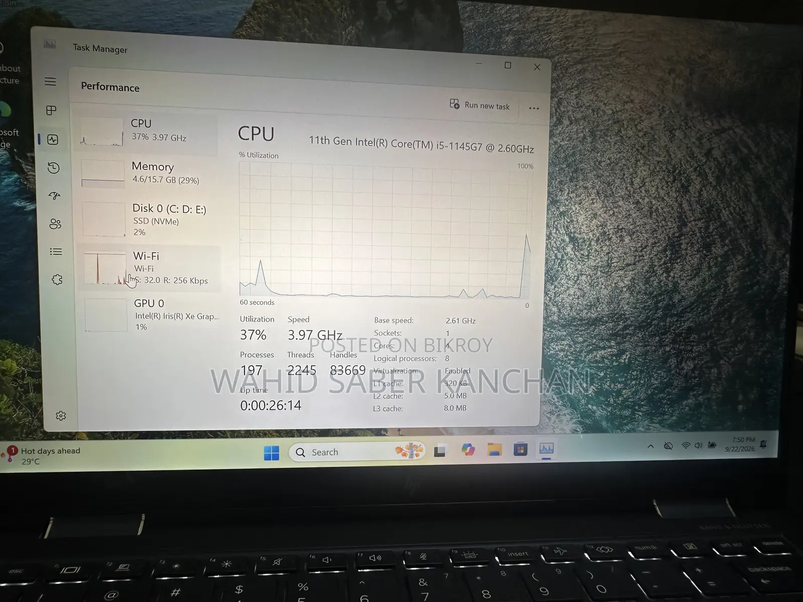 Laptop HP Elite Dragonfly G2 16GB Intel Core i5 HDD+SSD 512GB