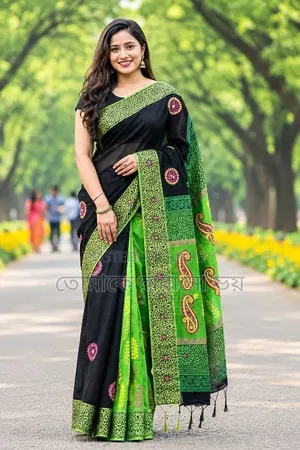 প্রিমিয়াম নকশি টাঙ্গাইল ধুপিয়ান সিল্ক শাড়ি