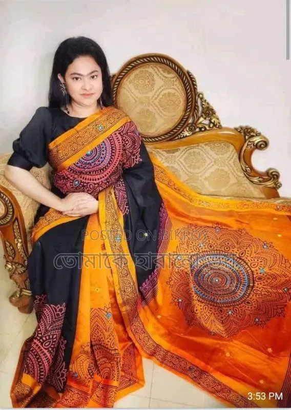 প্রিমিয়াম নকশি টাঙ্গাইল ধুপিয়ান সিল্ক শাড়ি