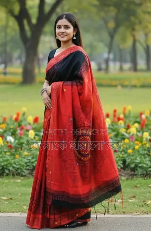প্রিমিয়াম নকশি টাঙ্গাইল ধুপিয়ান সিল্ক শাড়ি