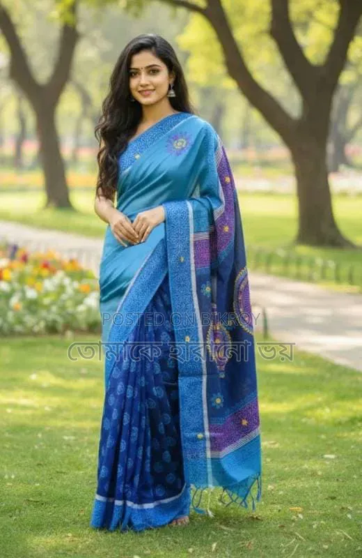 প্রিমিয়াম নকশি টাঙ্গাইল ধুপিয়ান সিল্ক শাড়ি