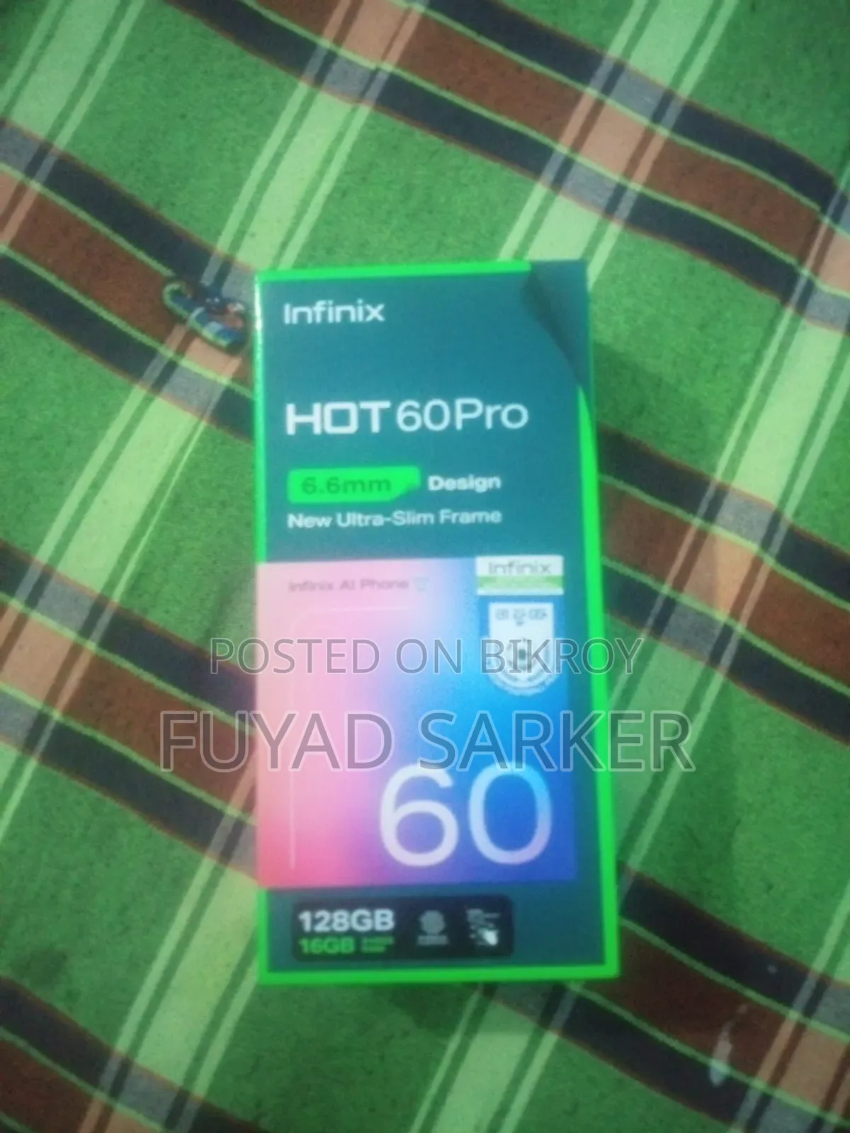 ইনফিনিক্স হট ৬০ প্রো ১২৮ জিবি পার্পল