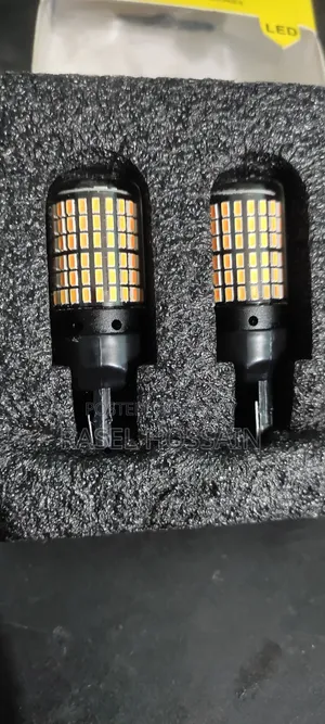 A pair of original Chinese glass frame LED indicator bulbs will be sold.