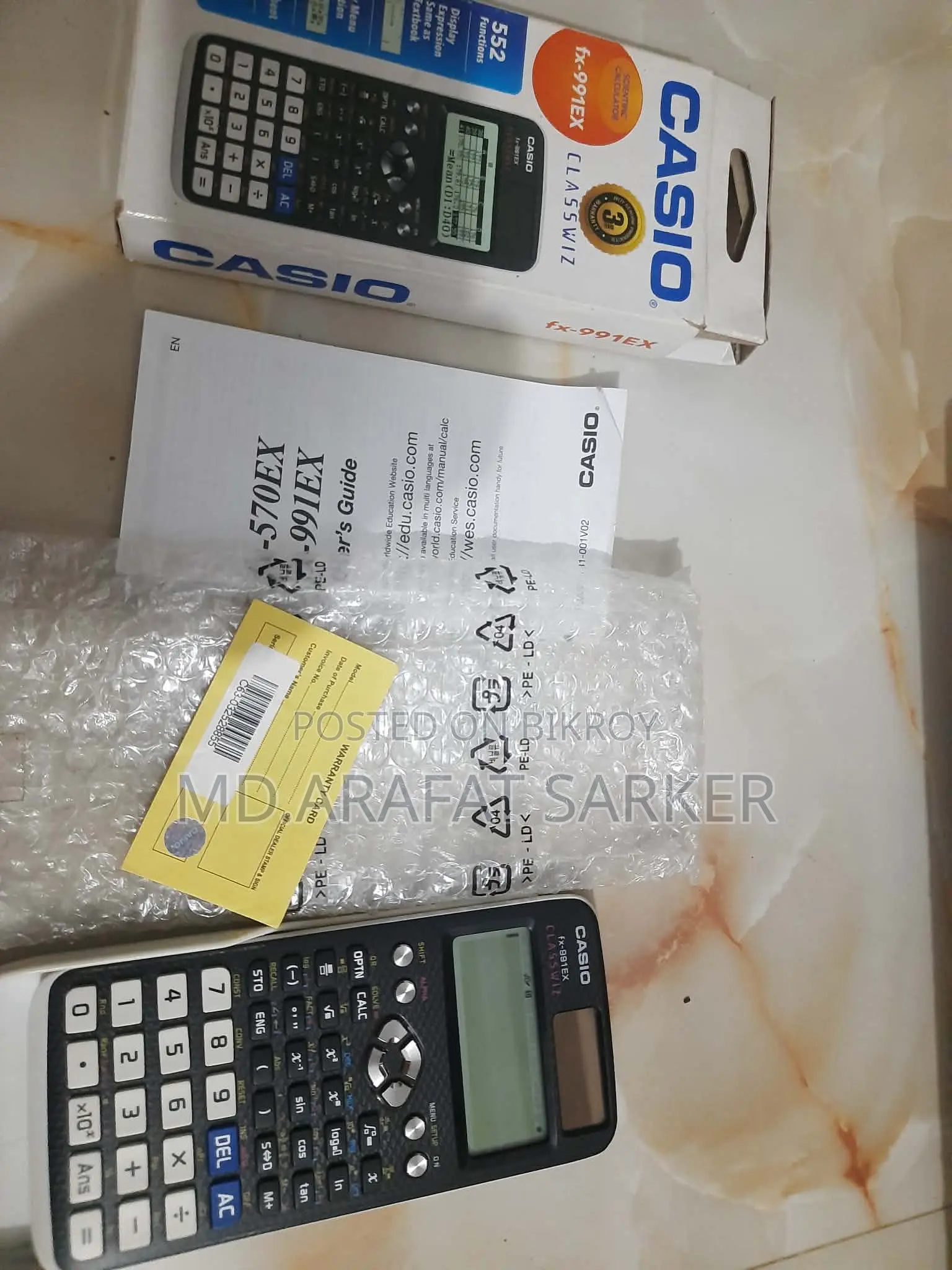 অরজিনাল সাইন্টিফিক ক্যালকুলেটর এফএক্স-৯৯১ ইএক্স