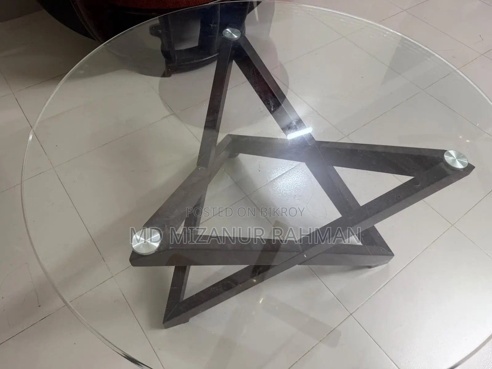 Glass Top Center Table
