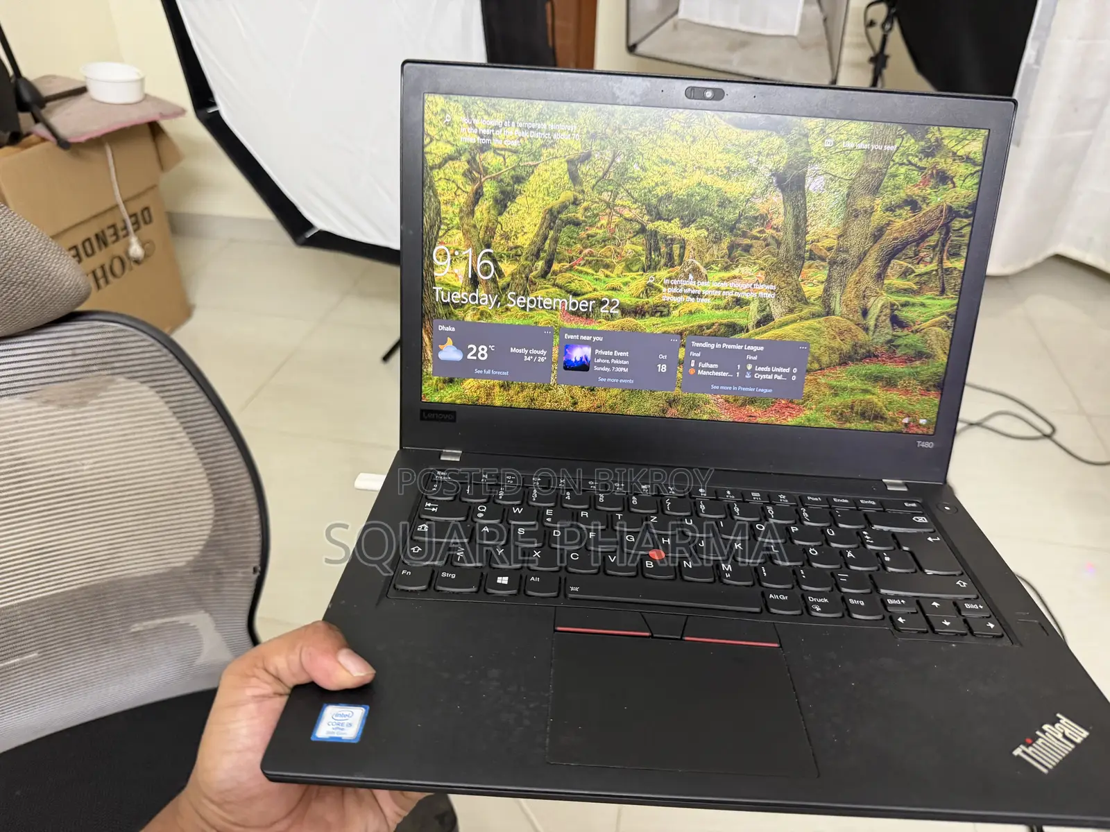 Laptop Lenovo ThinkPad T480 8GB Intel Core i5 SSD 256GB