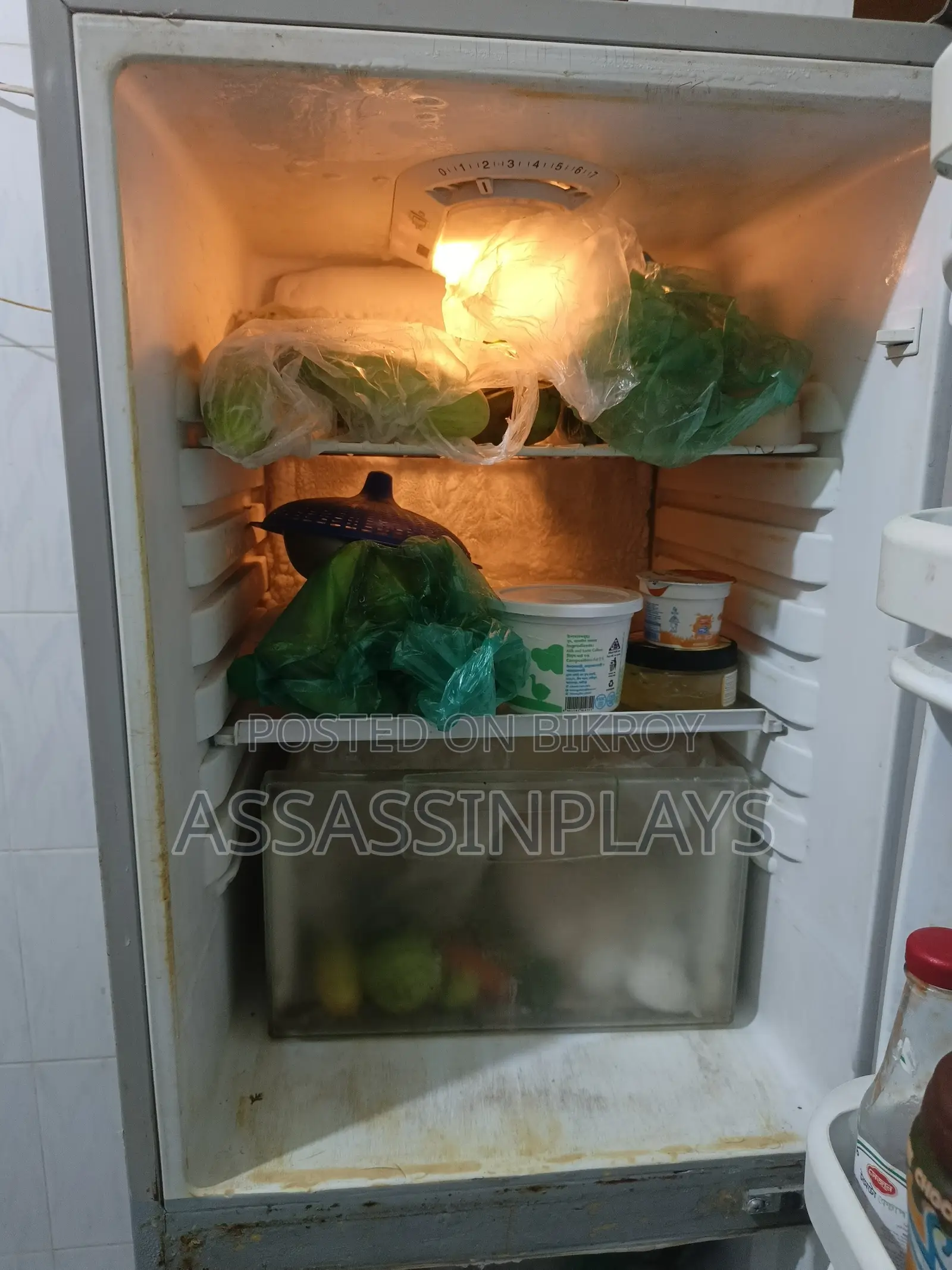 Red Colored 14 CFT Deep Fridge