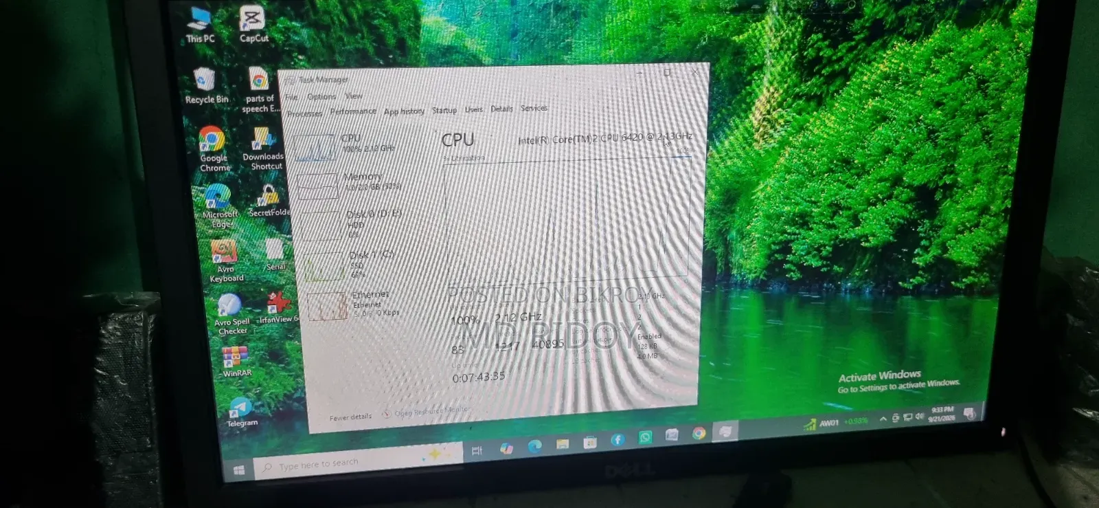 Desktop Computer 2GB Intel Core 2 Duo HDD 320GB