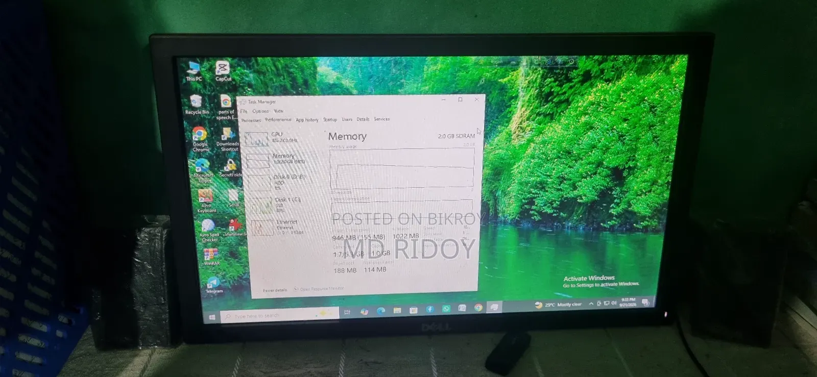 Desktop Computer 2GB Intel Core 2 Duo HDD 320GB