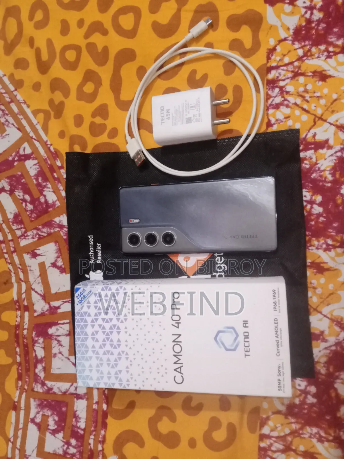 Tecno Camon 40 256 GB Black
