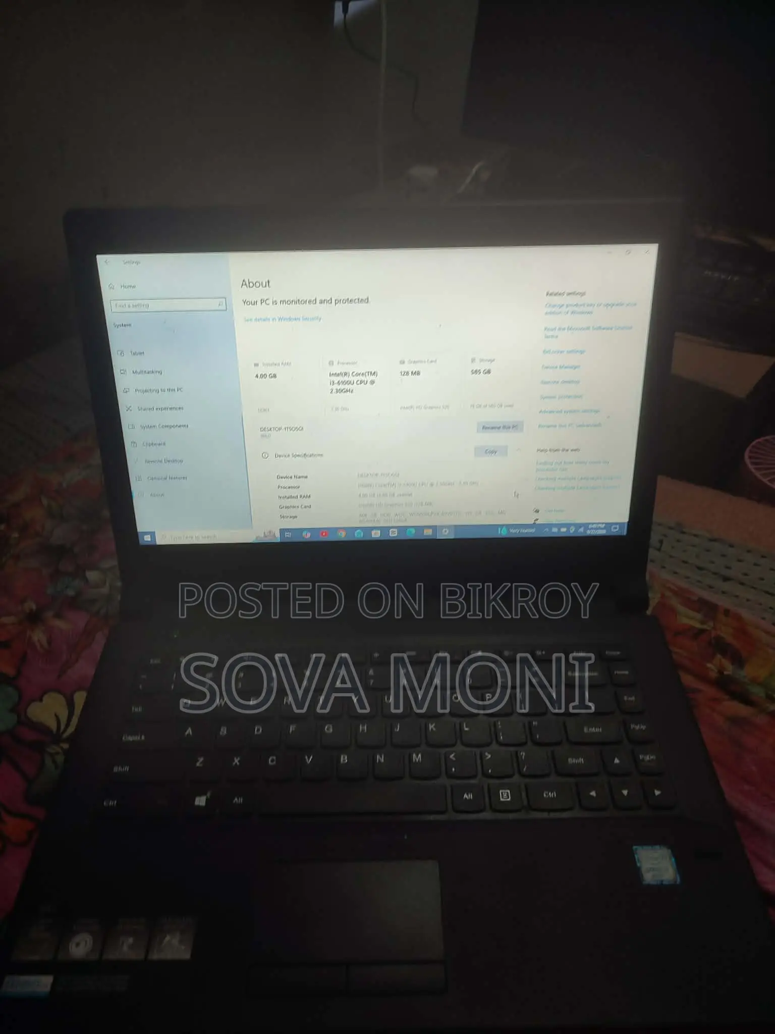 Laptop Lenovo Ideapad 3 4GB Intel Core i3 HDD 500GB