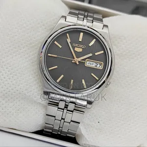 Vintage Seiko 5 Automatic Men's Watch | Textured Grey Dial | 21 Jewels