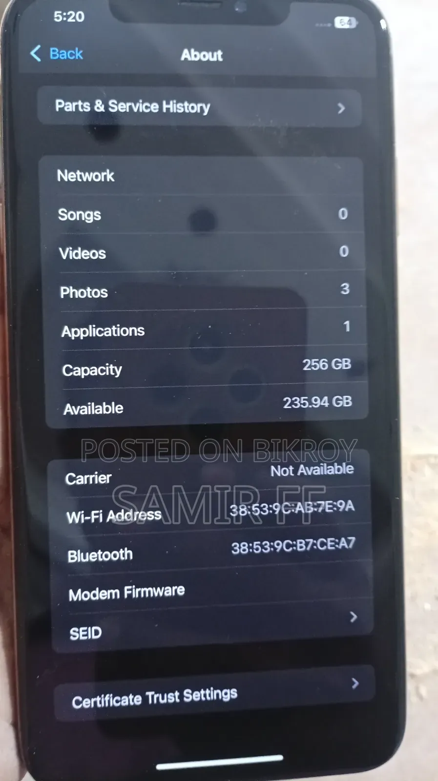 Apple iPhone XS Max 256 GB Gold