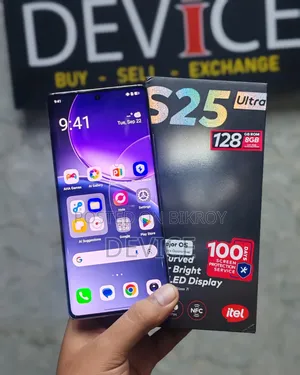 আইটেল এস২৫ আল্ট্রা ১২৮ জিবি কালো