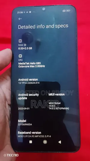 Xiaomi Redmi 13C 256 GB Black
