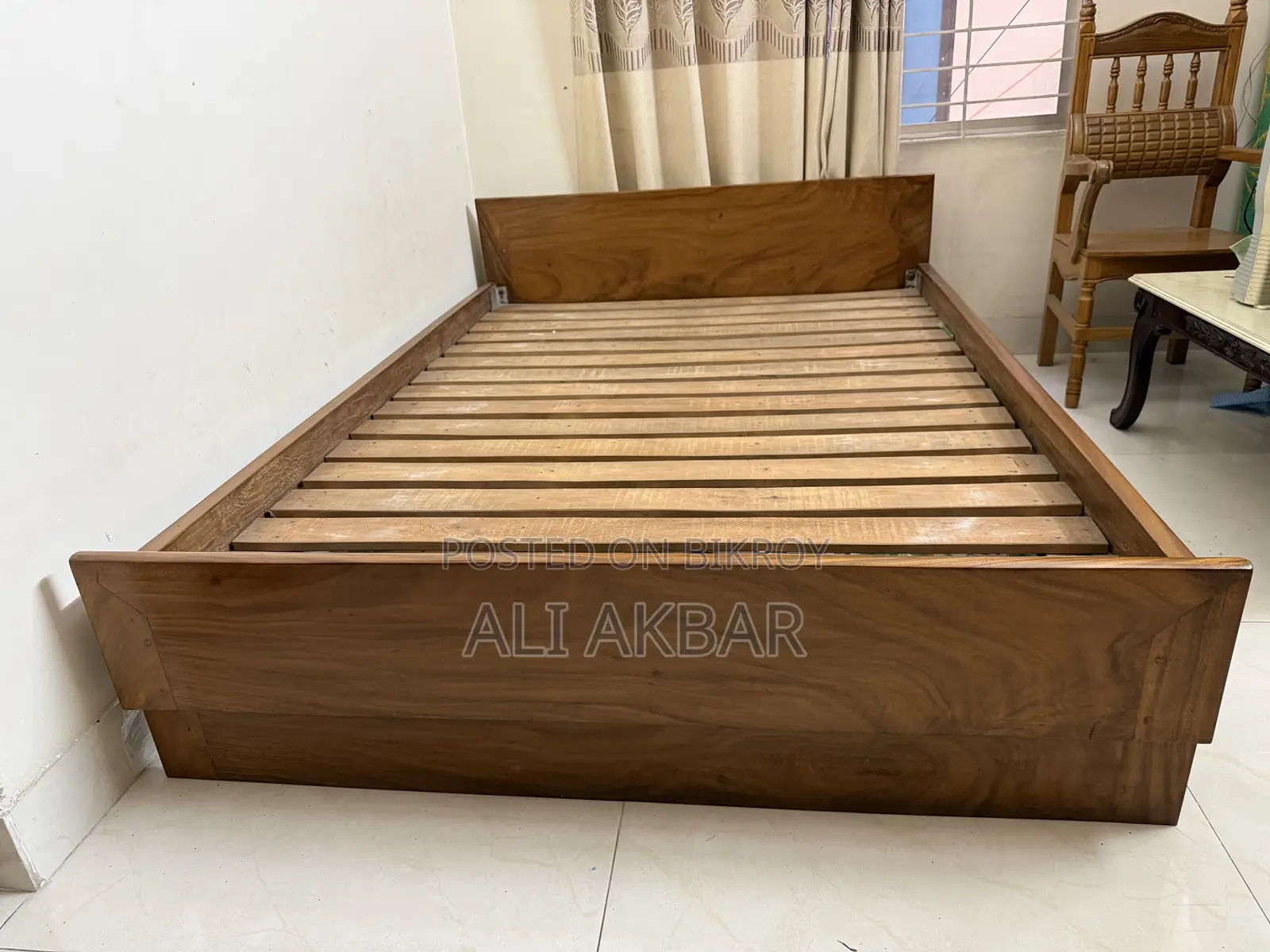 Used Wooden Double Bed for Sale in Uttara