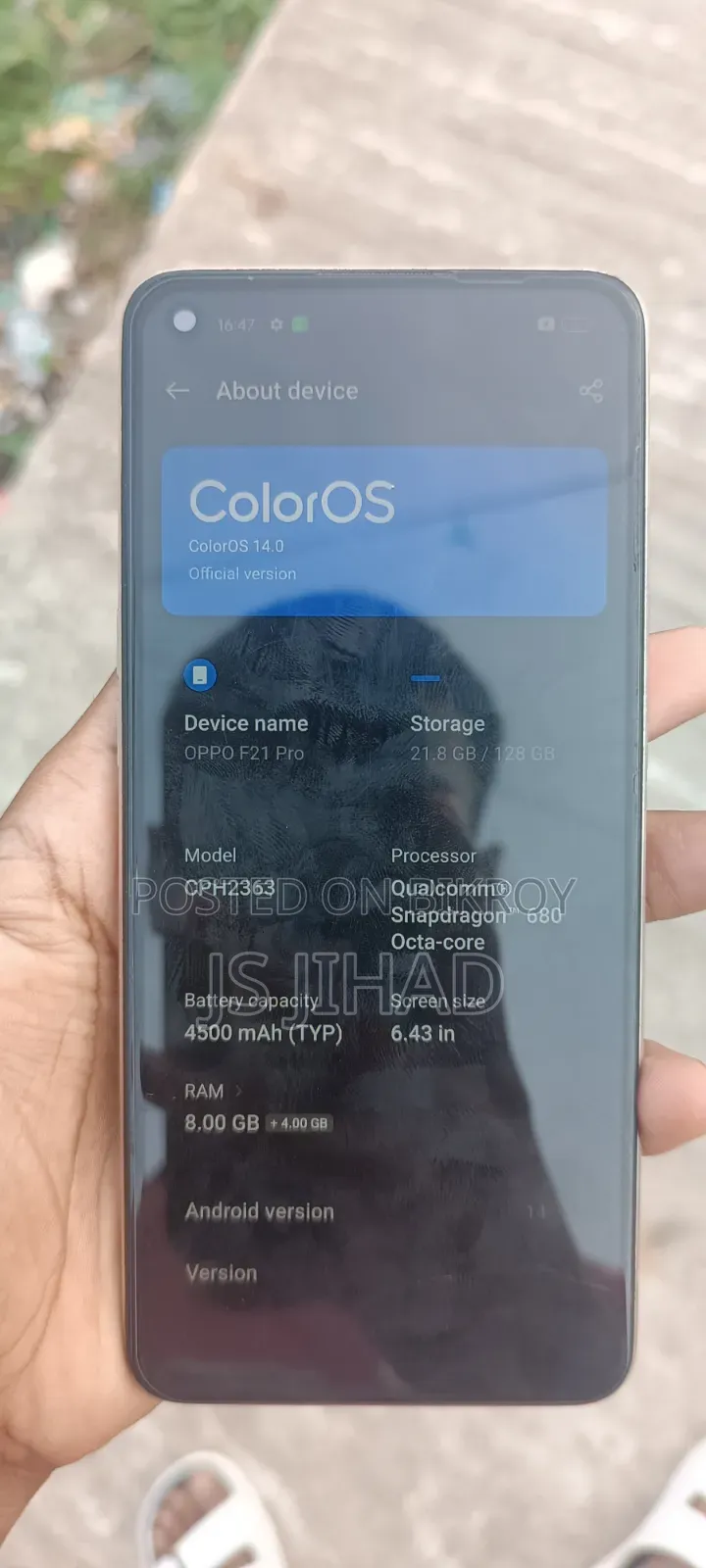 Oppo F21 Pro 128 GB Gold